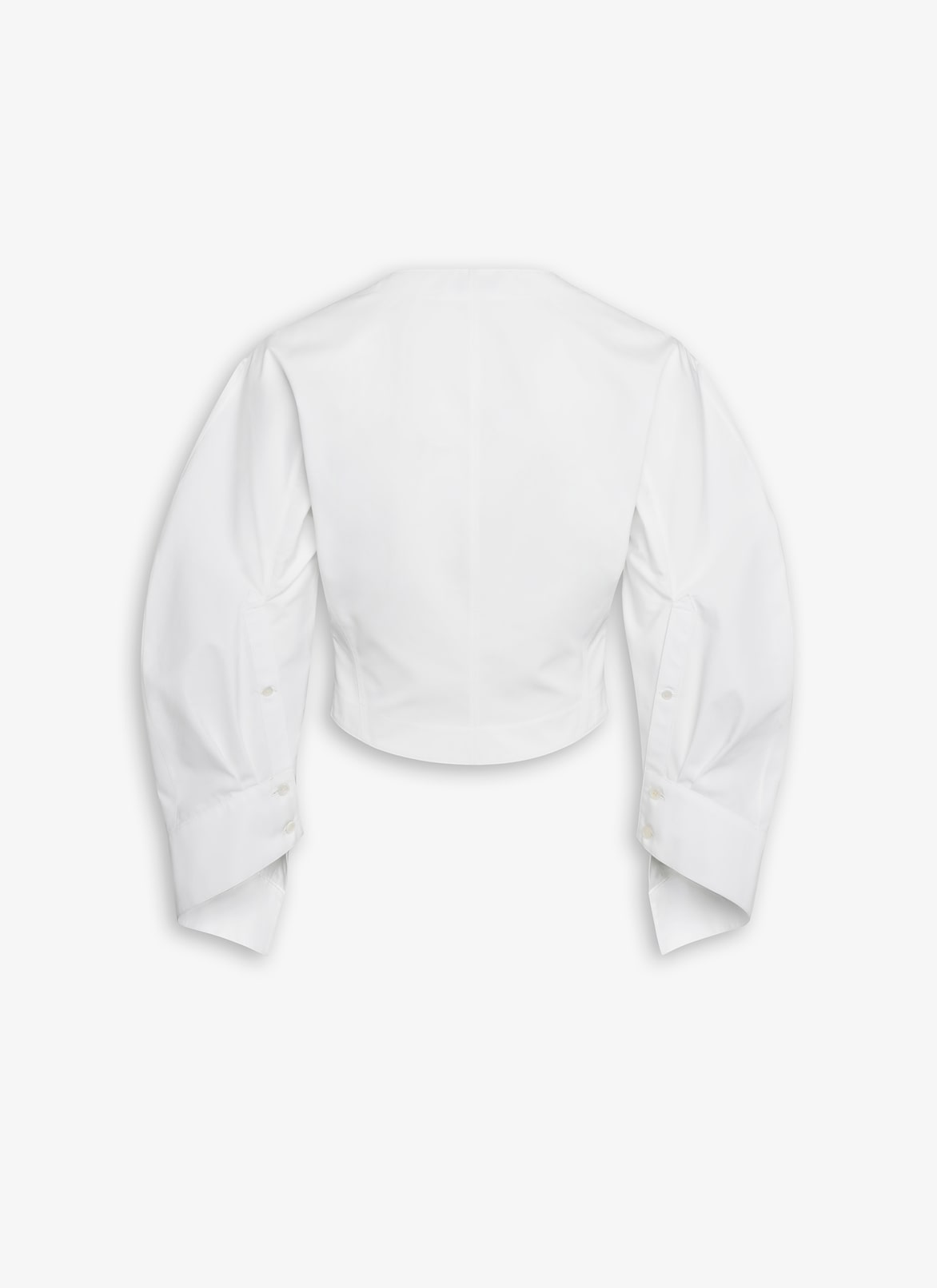 BLOUSE IN COTTON POPLIN ALAÏA WHITE BLOUSE IN COTTON POPLIN